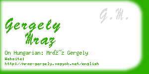 gergely mraz business card